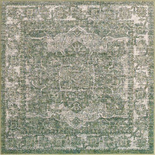 Bungalow Rose Dederang Oriental Green Area Rug Wayfair